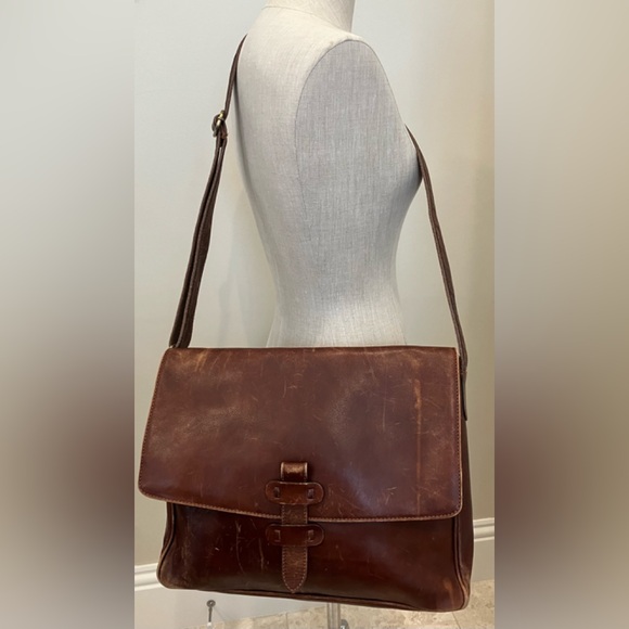 The Old Angler Italian Computer/Messenger Bag - Picture 1 of 7